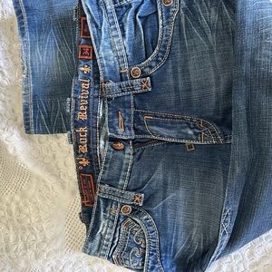 Rock revival men’s jeans